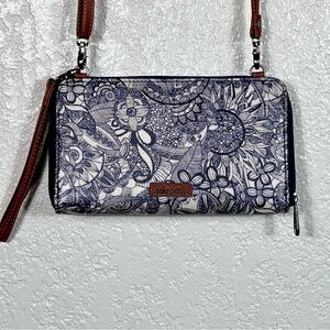 Sakroots Blue and Brown Clutch